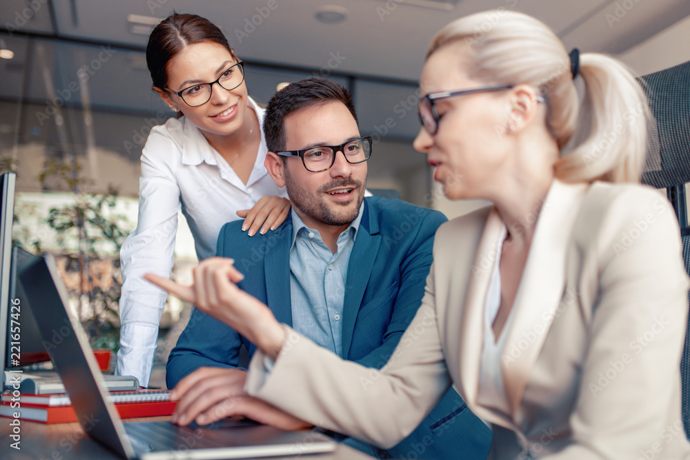 Business people are working in office Business people are working in office