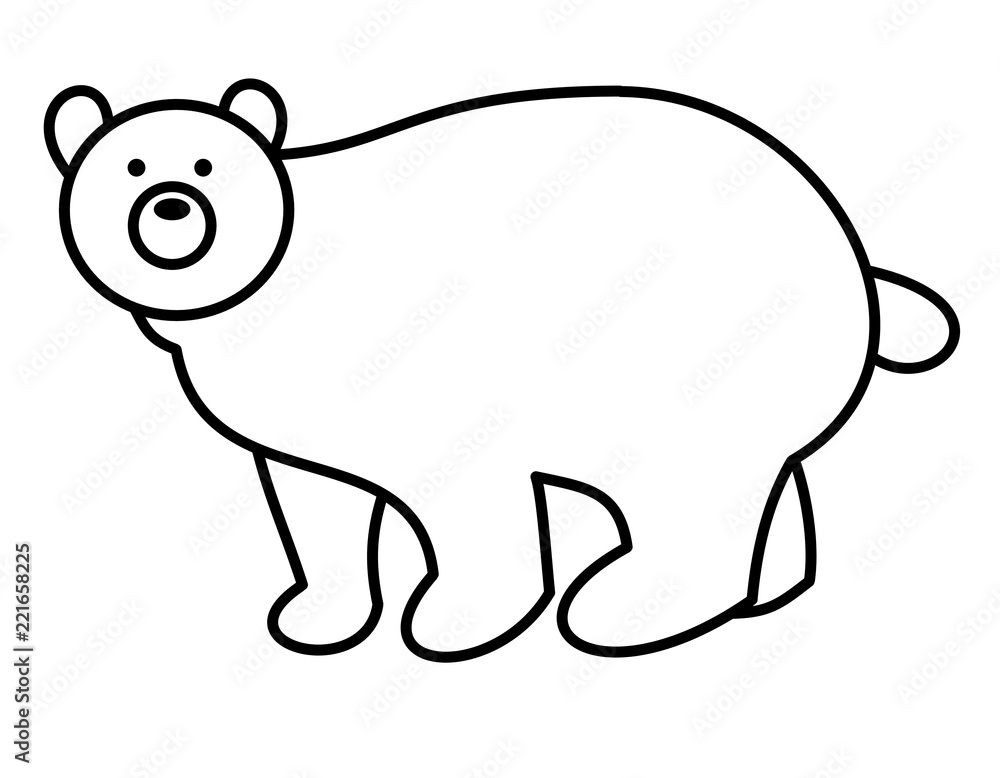 熊(線画) 熊(線画)