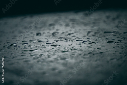 water drops on surface