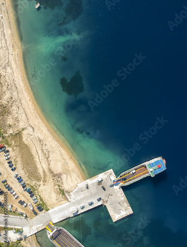 Ferry at Tripiti, Greece