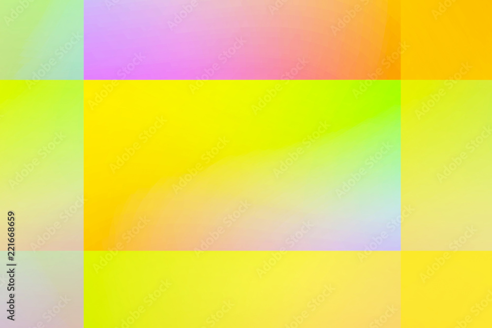 Colorful illustration rainbow gradient of summer nature tropical background.