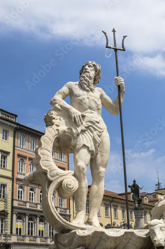 Statue of Neptune on  fount...