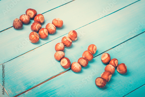 Brown hazel nut