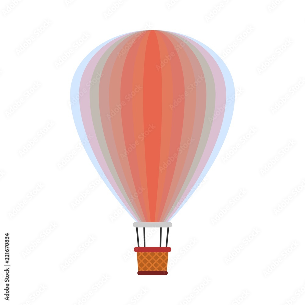 Fototapeta premium Hot air balloon vector illustration