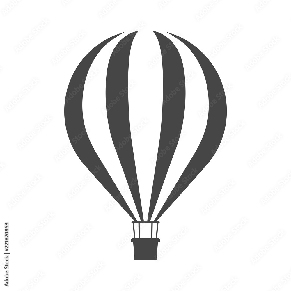 Naklejka premium Hot air balloon vector illustration