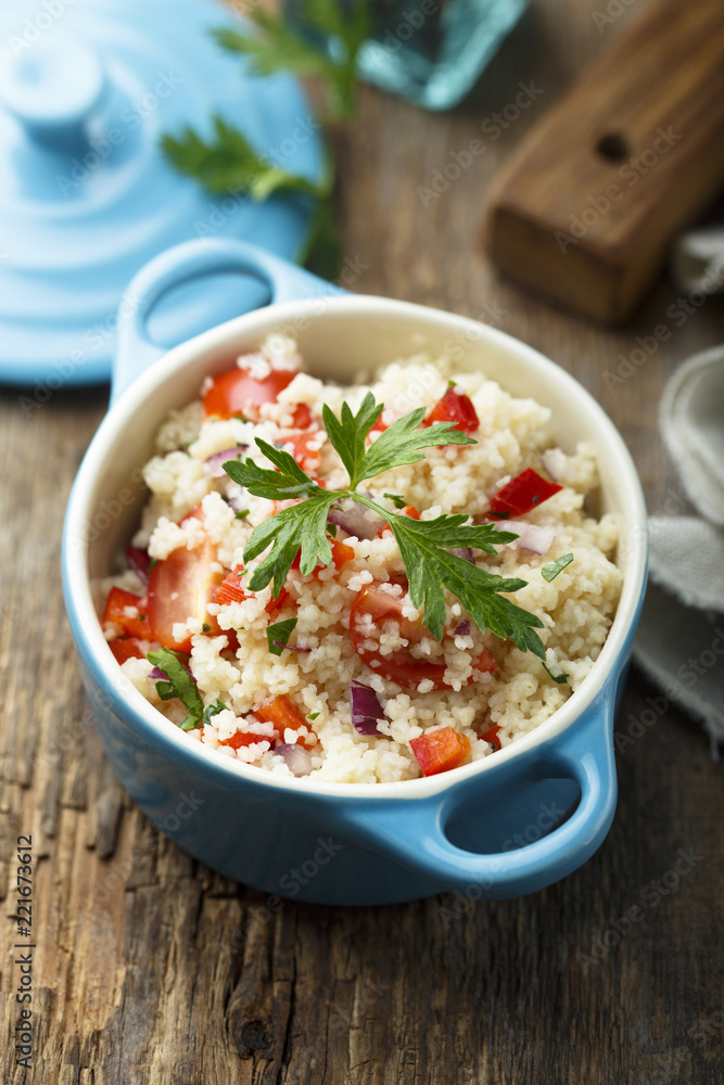 Couscous salad with vegetables Couscous salad with vegetables
