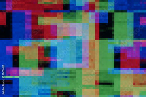 Pixel pattern of a digital glitch / Abstract background, pattern of a digital glitch.