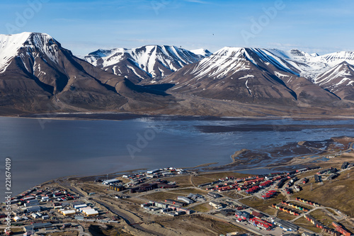 Residential hourses and shipyard of Longyearbyen
