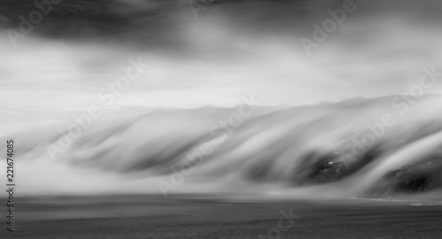 Cloud Inversion, Freathy Cliffs, Whitsand Bay, Cornwall photo