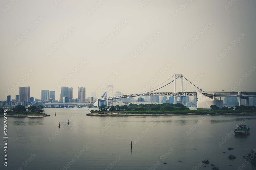 Rainbow bridge, Tokyo, Japan