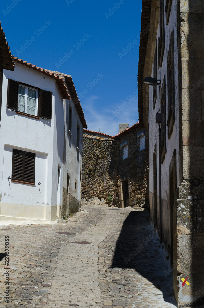 Calle de Pinhel, distrito de Guarda. Portugal.