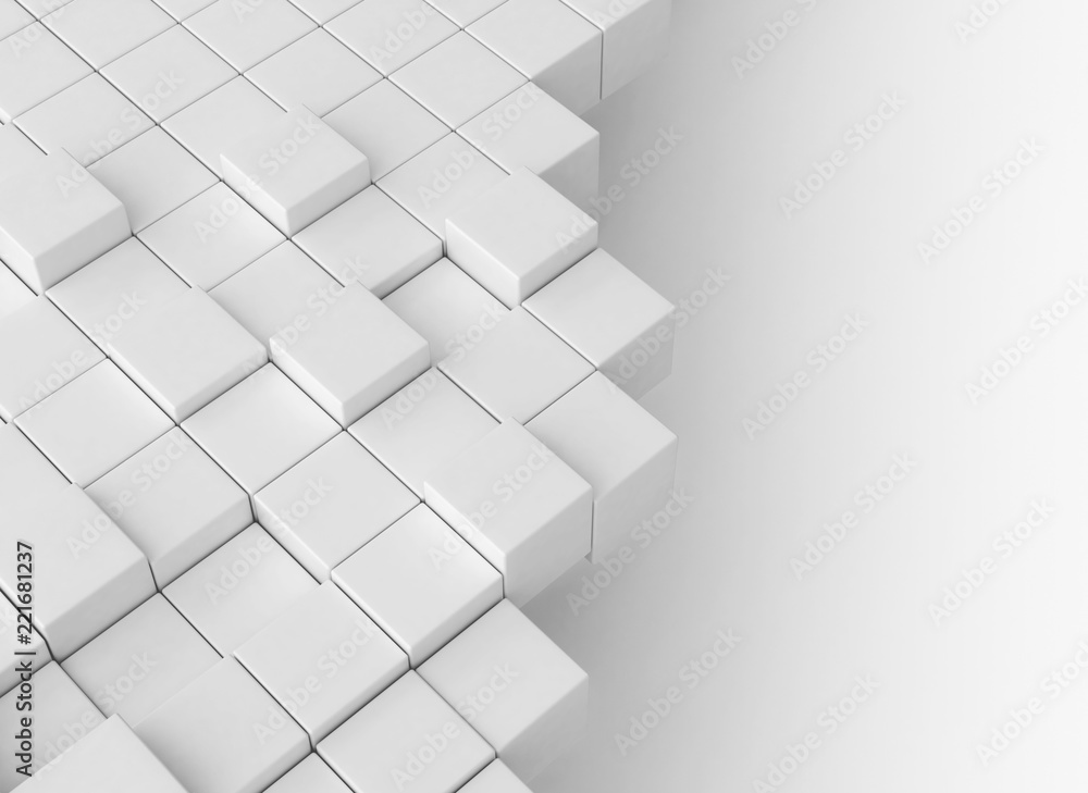 Abstract cubes building concept Abstract cubes building concept