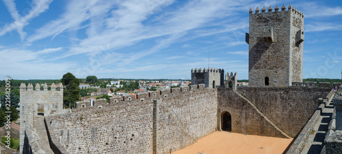 Panorámica del interior del recino del castillo de Sabugal. Portugal. photo