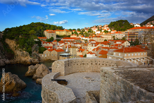 Top View of the old town, Dubrovnik, Croatia photo
