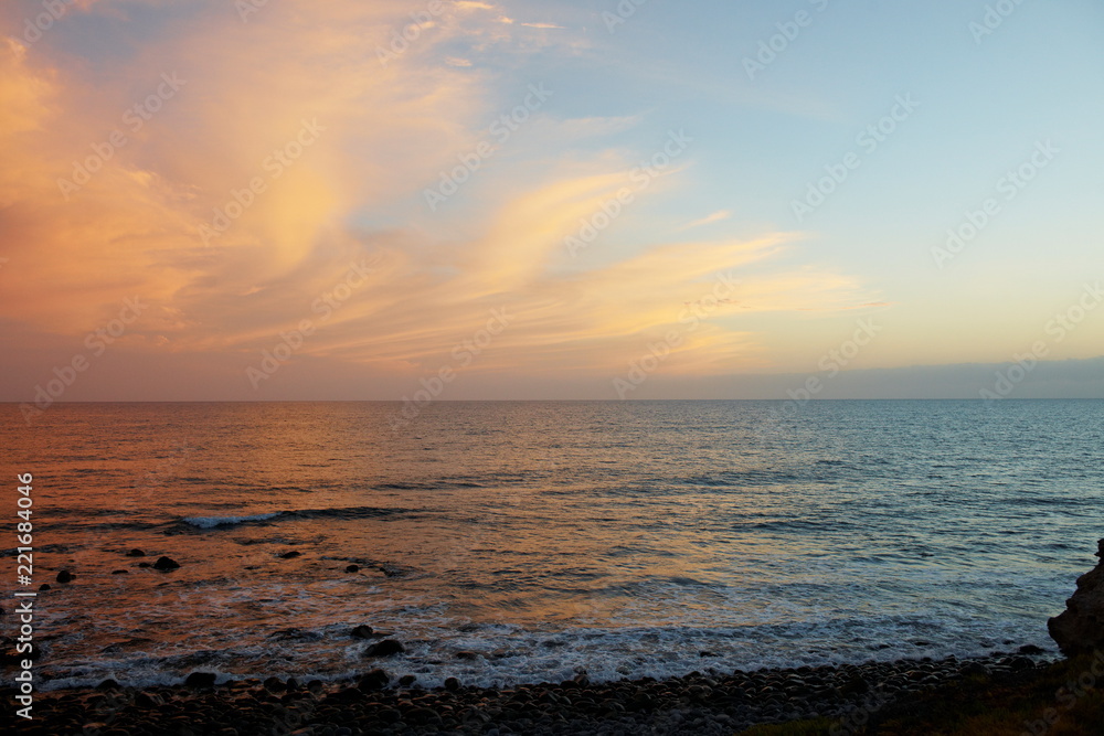 sunset over the Black sea sunset over the Black sea
