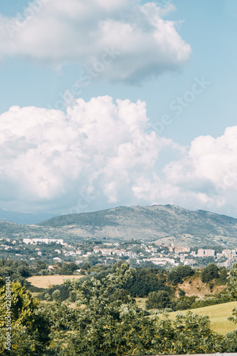 Beautiful streets and courtyards of Naples, historical sites and sculptures of the city. The monuments and architecture of ancient Italy. panorama of the city, species and tourist places. photo