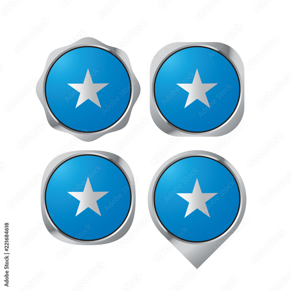 isolated somalia flag button with map pointer vector illustration isolated somalia flag button with map pointer vector illustration