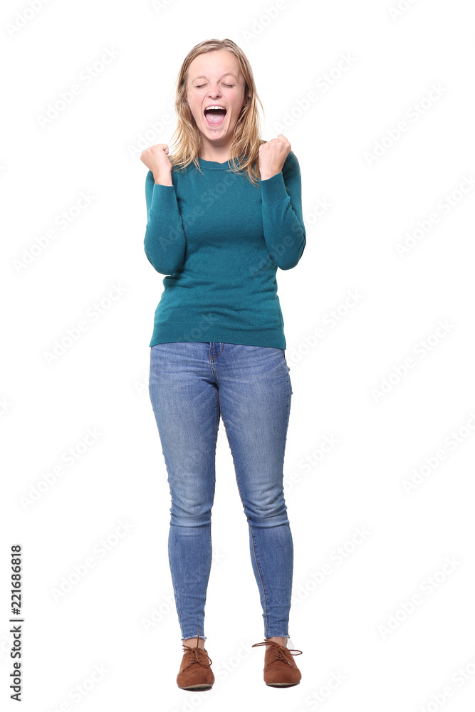Full body caucasian woman Full body caucasian woman