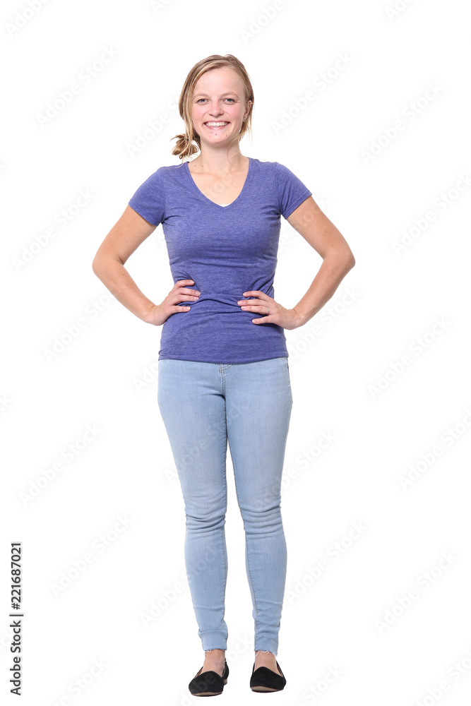 Full body caucasian woman Full body caucasian woman