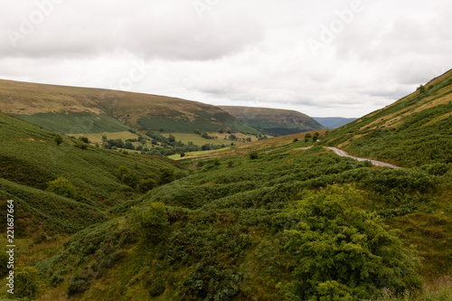 road through the countryside of Wales