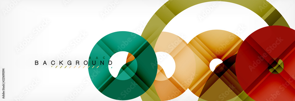 Geomtric modern backgrounds, rings abstract template Geomtric modern backgrounds, rings abstract template