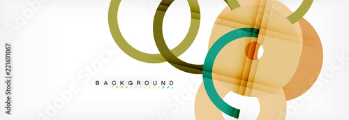 Fotografie Geomtric modern backgrounds, rings abstract template