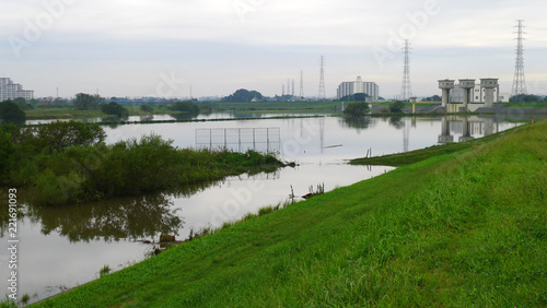 自然災害 河川の増水 © Kumi