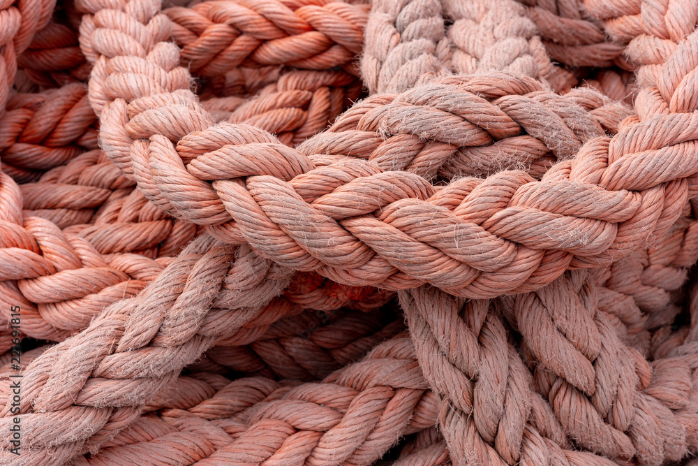 A photo of a ship's rope for use as a background A photo of a ship's rope for use as a background