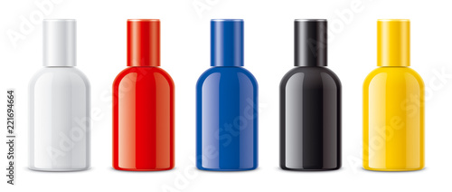 Colored bottles for parfume and other liquid