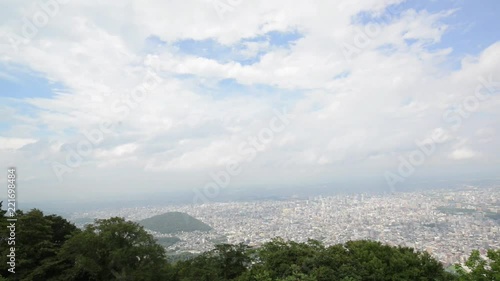 Sapporo City view , seen from mount moiwa, Hokkaido, Japan