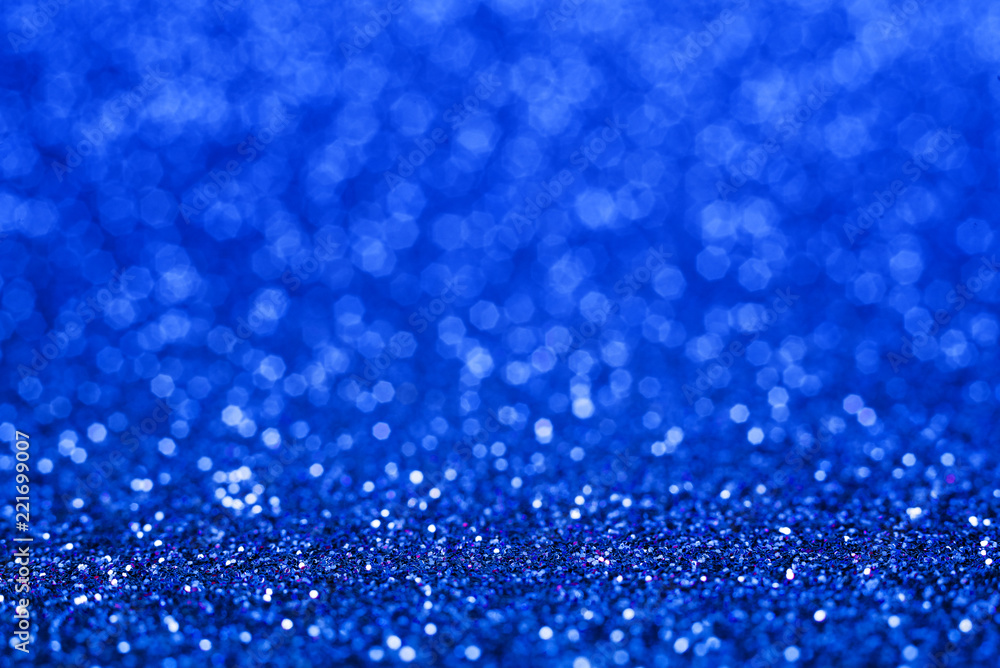 Navy Blue Glitter Christmas Abstract Background Stock Photo