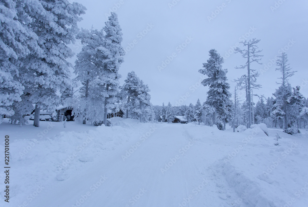 Cold winter in north of Finland Cold winter in north of Finland
