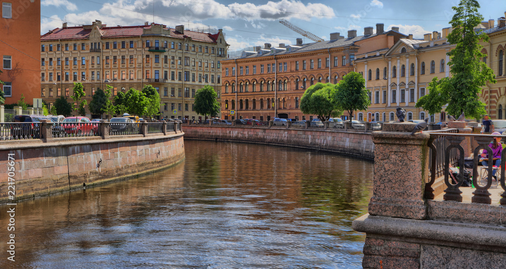 Griboyedov Canal embankment in St. Petersburg