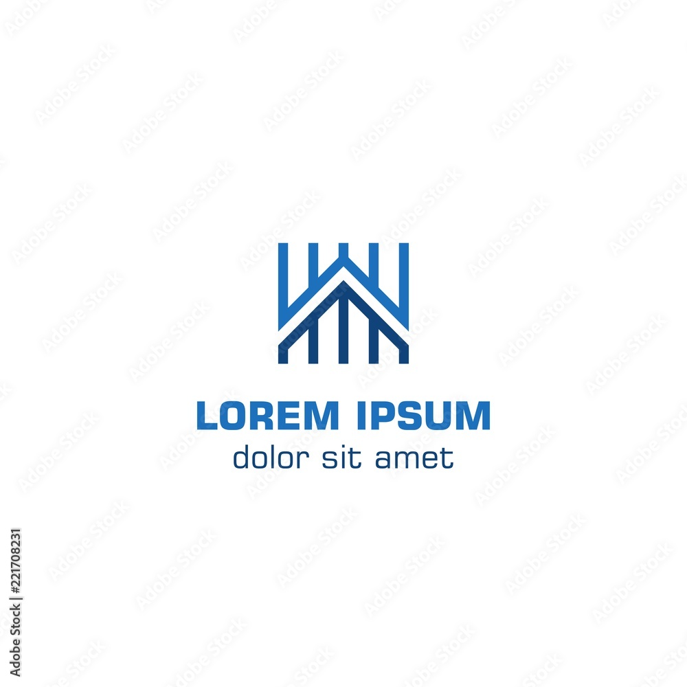 Real estate roof logo template Real estate roof logo template