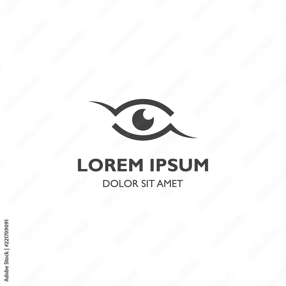 Obraz premium Eye vision logo icon