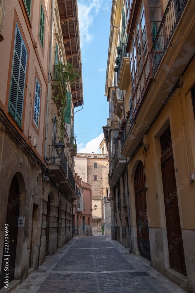 narrow street on Mallorca