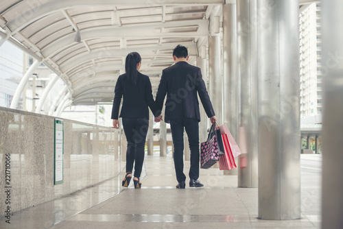 Tableau sur toile Shopaholic and lifestyle concept