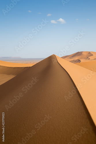 Sand dunes in the desert