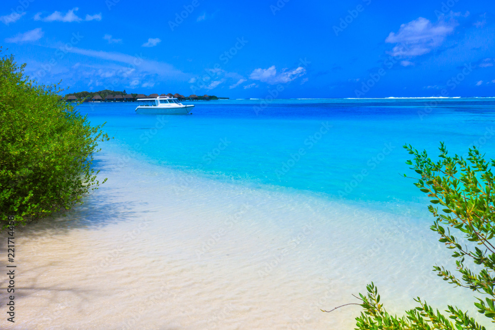 Turquoise sea and holiday