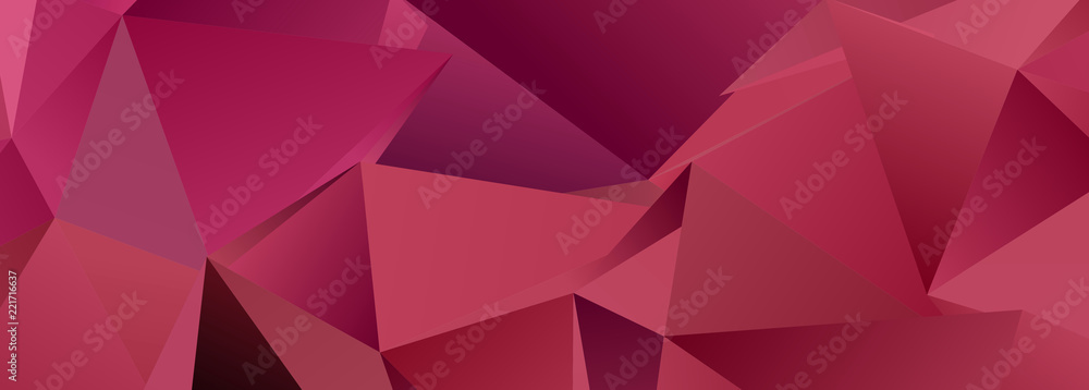 Fototapeta premium Triangular 3d, modern background