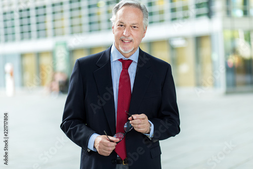 Mature business man portrait outdoor