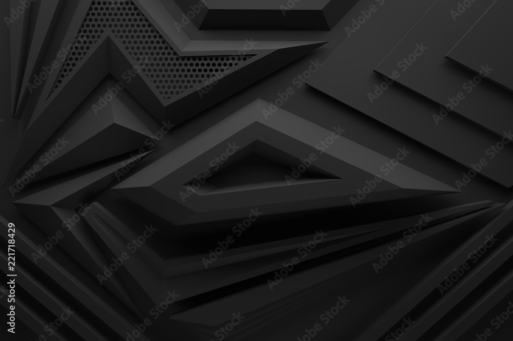 black dark gray matte metal graphics background 3d illustration black dark gray matte metal graphics background 3d illustration