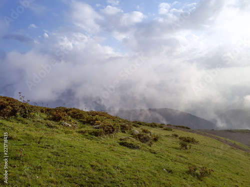 Mountains in the clouds Krasnaya Polyana Sochi © jockermax3d