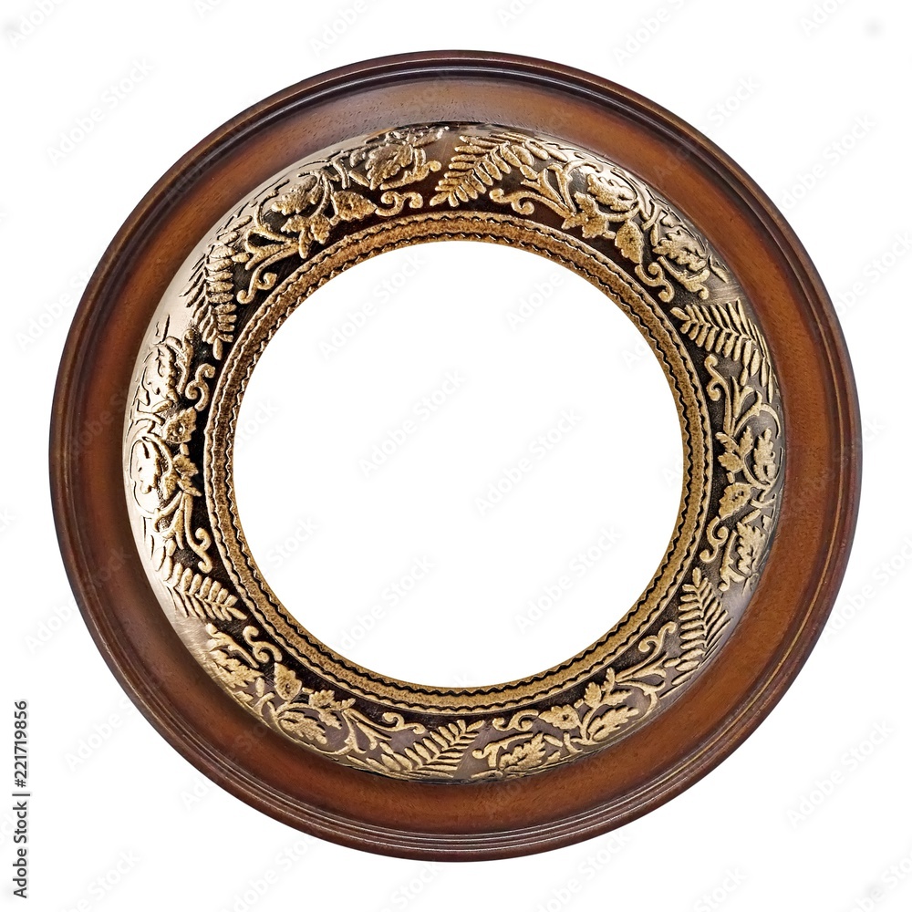 Round wooden frame for paintings, mirrors or photo Round wooden frame for paintings, mirrors or photo