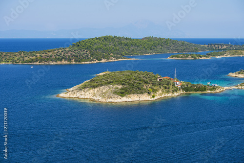 Aerial view on sithonian islands, Greece