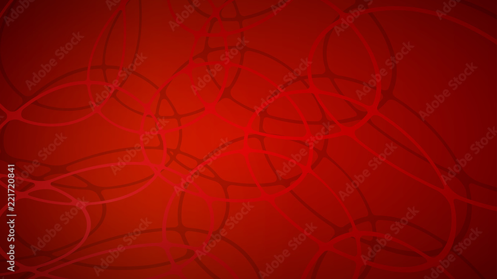 Abstract background of intersecting circles with shadows in red colors Abstract background of intersecting circles with shadows in red colors