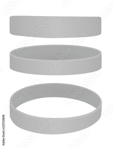 Grey bracelet. vector illustration