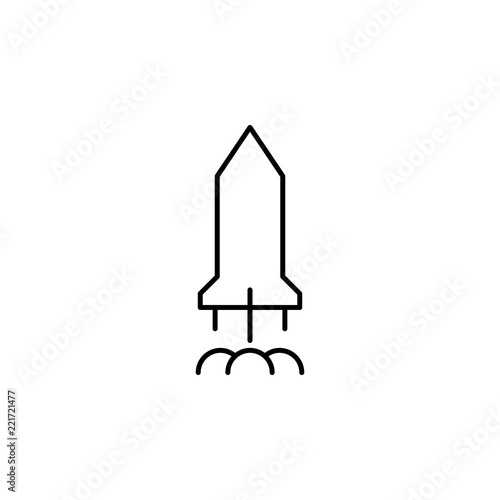 rocket icon. Element of business icon for mobile concept and web apps. Thin line rocket icon can be used for web and mobile