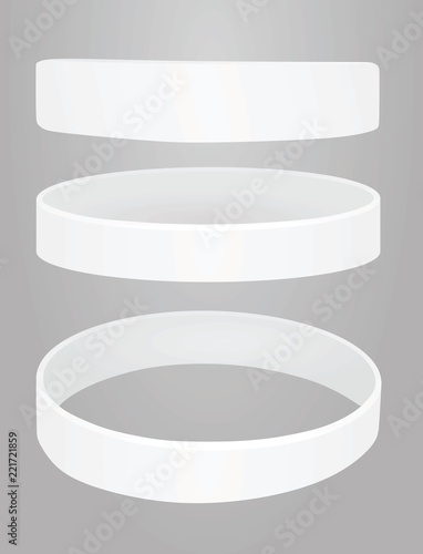 White bracelet. vector illustration