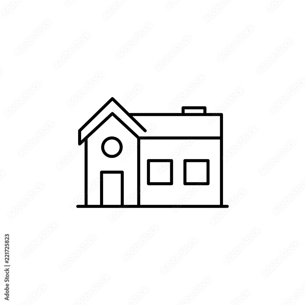 house icon. Element of building and landmark outline icon for mobile concept and web apps. Thin line house icon can be used for web and mobile house icon. Element of building and landmark outline icon for mobile concept and web apps. Thin line house icon can be used for web and mobile